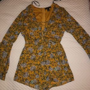 F21 Floral Romper